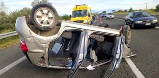 Τροχαίο στην Εγνατία Οδό – Τούμπαρε Ι.Χ. με 3 επιβάτες