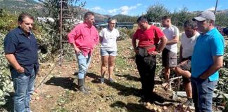 Επίσκεψη Σαββόπουλου, Χαρούμενου και κλιμάκιο του ΕΛΓΑ στις πληγείσες περιοχές