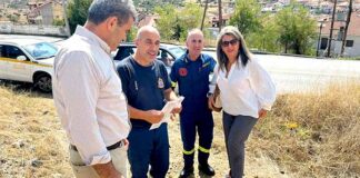 Η Μαρία Αντωνίου στη συνάντηση για την μετεγκατάσταση της Πυροσβεστικής Υπηρεσίας Καστοριάς