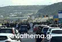 Νεαροί έκλεισαν τη γέφυρα στη Χαλκίδα για να κάνουν… κόντρες