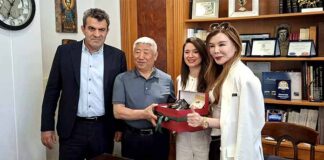 Συνάντηση Σαββόπουλου και Τράσια με αντιπροσωπεία της China Chamber of Commerce