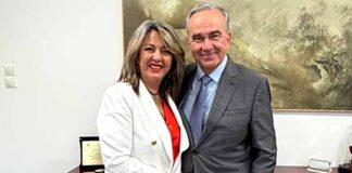 Συνάντηση Μαρίας Αντωνίου με Νίκο Παπαθανάση για το ΣΔΑΜ και το 3ο πρόγραμμα ενίσχυσης των επιχειρήσεων του Κλάδου της Γούνας