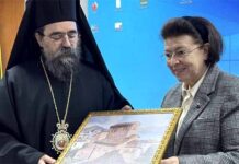 Η Υπουργός πολιτισμού Λίνα Μενδώνη στην Καστοριά