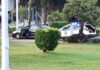 ΙΧ συγκρούστηκε σε κολόνα οδοφωτισμού στον κυκλικό κόμβο της Χλόης