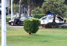ΙΧ συγκρούστηκε σε κολόνα οδοφωτισμού στον κυκλικό κόμβο της Χλόης